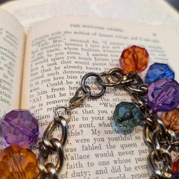 Multicolor Gemstone Charm Bracelet - Picture 5 of 7